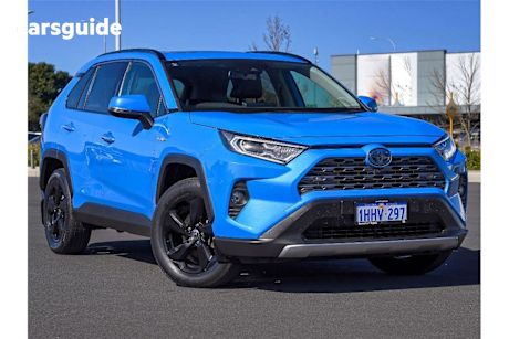 Blue 2021 Toyota RAV4 Wagon Cruiser (awd) Hybrid