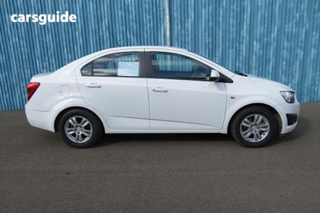 White 2014 Holden Barina Sedan CD