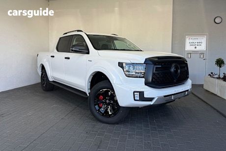 White 2025 GWM Cannon Alpha Ute Tray ULTRA PHEV 4WD