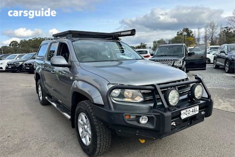 Grey 2015 Volkswagen Amarok Dual Cab Utility TDI420 Trendline (4X4)