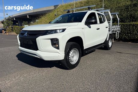 White 2019 Mitsubishi Triton Double Cab Pick Up GLX Adas