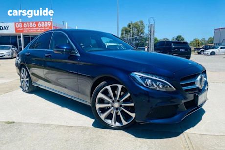 Blue 2016 Mercedes-Benz C250 Sedan
