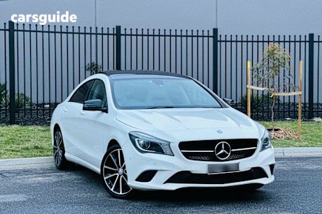 White 2014 Mercedes-Benz CLA-Class Coupe CLA200 CDI