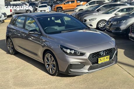 Grey 2021 Hyundai I30 Hatchback N Line Premium