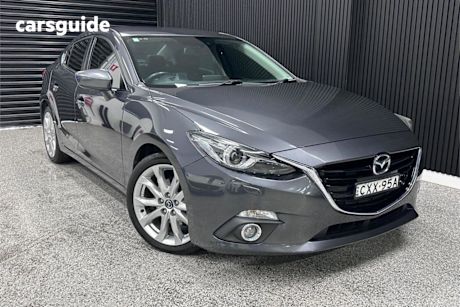Grey 2015 Mazda 3 Sedan SP25 GT