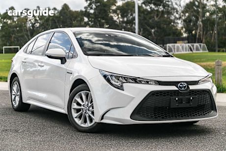 White 2021 Toyota Corolla Sedan Ascent Sport Hybrid