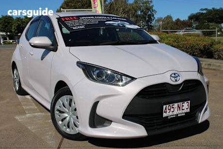Pink 2021 Toyota Yaris Hatchback Ascent Sport