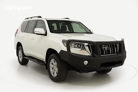 White 2021 Toyota Landcruiser Prado Wagon GXL Flat Tailgate