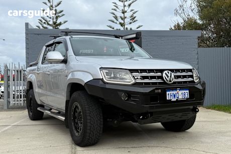 Silver 2018 Volkswagen Amarok Ute Tray V6 TDI 550 ULTIMATE 2H MY18