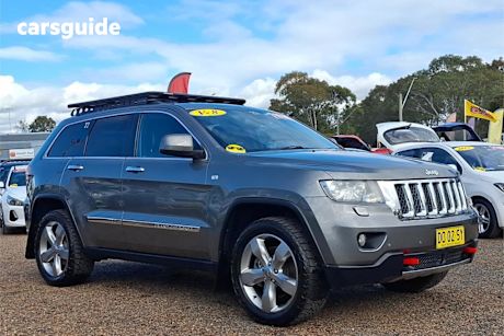 Grey 2012 Jeep Grand Cherokee Wagon Overland (4X4)