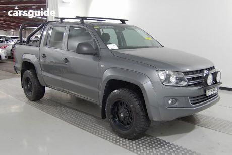 Grey 2016 Volkswagen Amarok Dual Cab Utility TDI420 Core Edition (4X4)