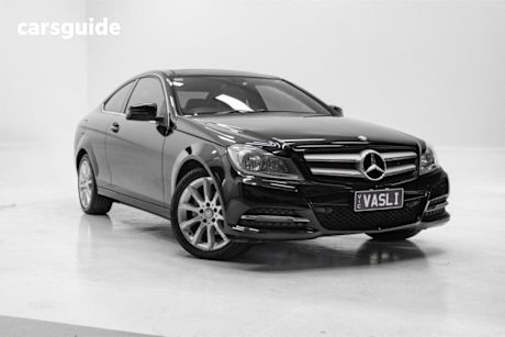 Black 2012 Mercedes-Benz C180 Coupe BE
