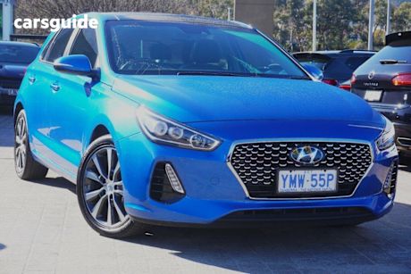 Blue 2018 Hyundai I30 Hatchback Premium