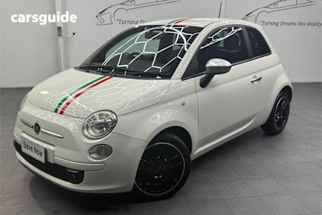 White 2013 Fiat 500 Hatchback Twin AIR Plus