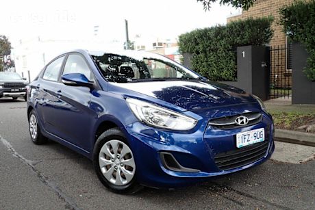 Blue 2016 Hyundai Accent Sedan Active