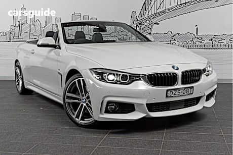 White 2018 BMW 430i Convertible M Sport