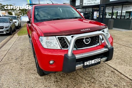 Red 2014 Nissan Navara Dual Cab Utility ST-X 550 (4X4)
