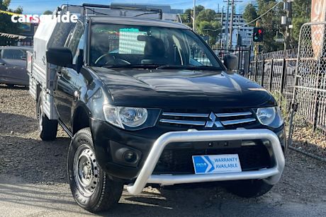 Black 2010 Mitsubishi Triton Cab Chassis GLX (4X4)