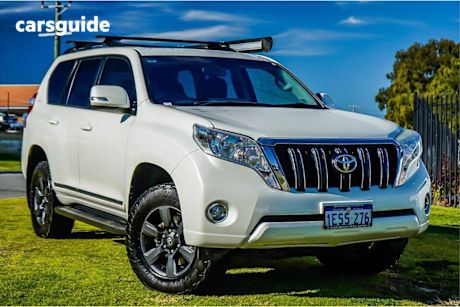 White 2014 Toyota Landcruiser Prado SUV ALTITUDE 4X4