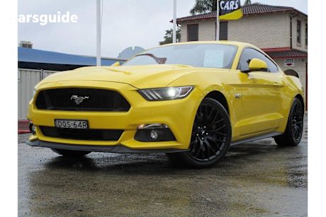 Yellow 2017 Ford Mustang Coupe Fastback GT 5.0 V8