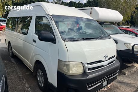 White 2012 Toyota Hiace Bus Commuter