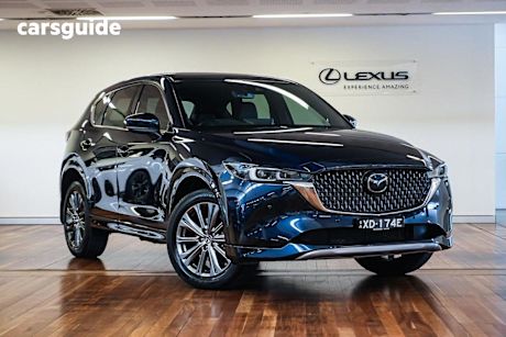 Blue 2024 Mazda CX-5 SUV G35 AKERA 4X4