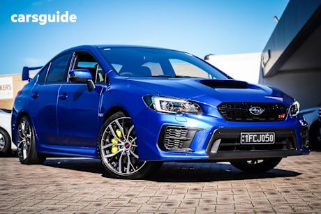 Blue 2021 Subaru WRX Sedan STI (awd)