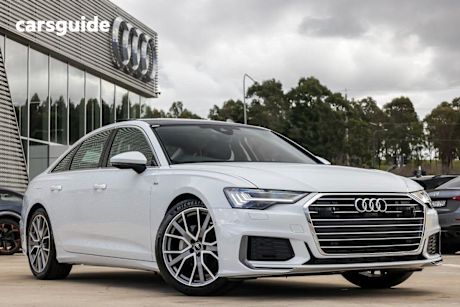 White 2023 Audi A6 Sedan 40 TFSI S LINE F
