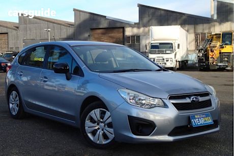 Blue 2012 Subaru Impreza Hatchback 2.0I (awd)