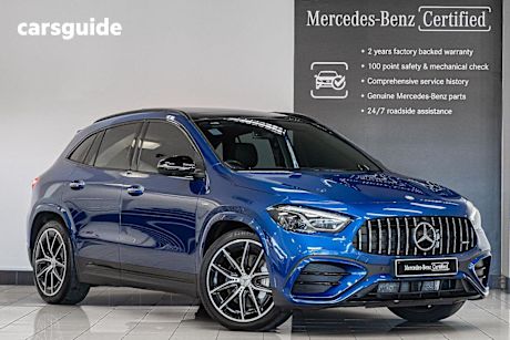 Blue 2024 Mercedes-Benz GLA-Class SUV GLA35 AMG 4WD