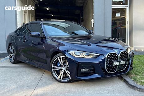 Blue 2021 BMW 430i Coupe M Sport