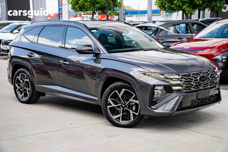 Grey 2025 Hyundai Tucson Wagon Elite Hybrid N Line (awd)