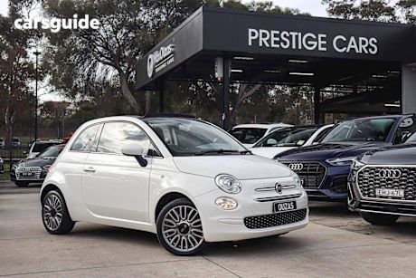 White 2019 Fiat 500 Hatch LOUNGE F