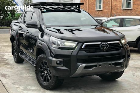 Black 2022 Toyota Hilux Double Cab Pick Up Rogue (4X4)