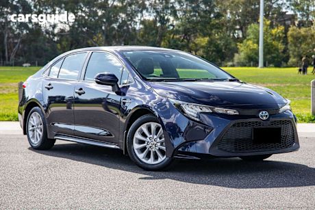 Blue 2021 Toyota Corolla Sedan Ascent Sport (hybrid)