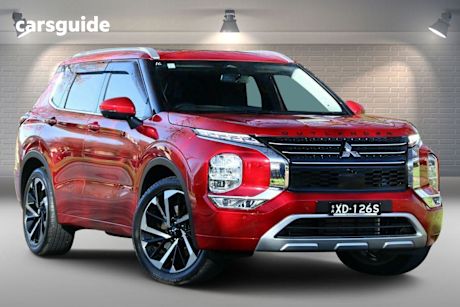 Red 2023 Mitsubishi Outlander Wagon Exceed 7 Seat (awd)