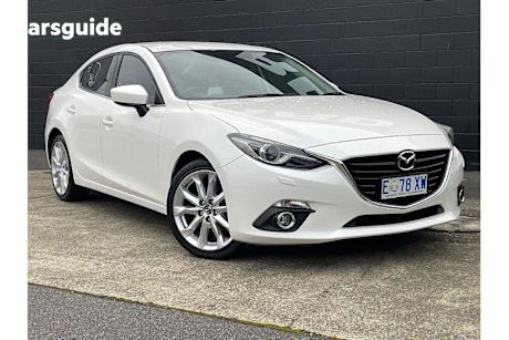 White 2015 Mazda Mazda3 Sedan SP25 F