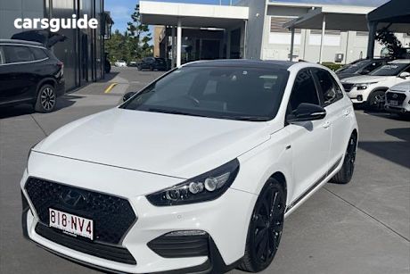 White 2022 Hyundai I30 Hatchback N Line Premium