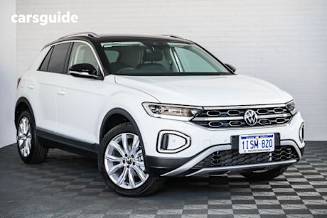White 2025 Volkswagen T-ROC Wagon 110TSI Style