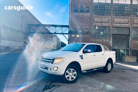 White 2013 Ford Ranger Dual Cab Utility XLT 3.2 (4X4)