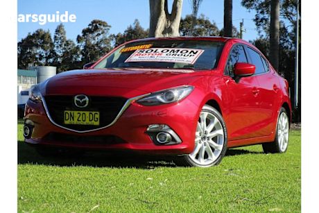 Red 2014 Mazda 3 Sedan SP25 Astina