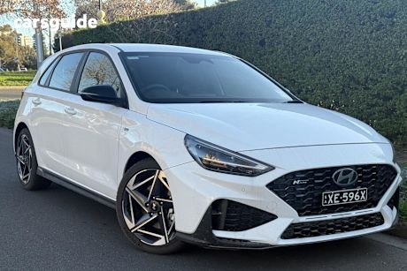 White 2024 Hyundai I30 Hatchback N Line Mhev