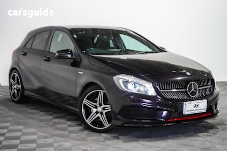 Blue 2014 Mercedes-Benz A250 Hatchback Sport