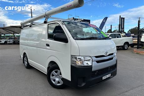 White 2017 Toyota Hiace Van LWB