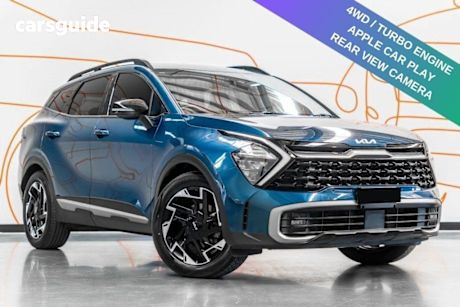 Blue 2022 Kia Sportage Wagon SX+ (awd)