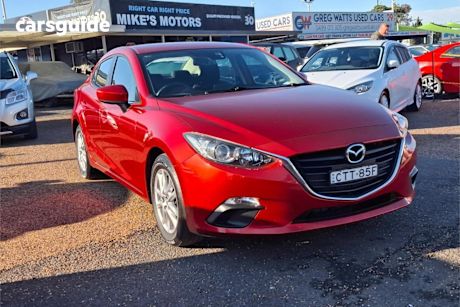 Red 2014 Mazda 3 Sedan Maxx