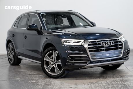 Blue 2019 Audi Q5 Wagon 45 Tfsi Quattro Sport