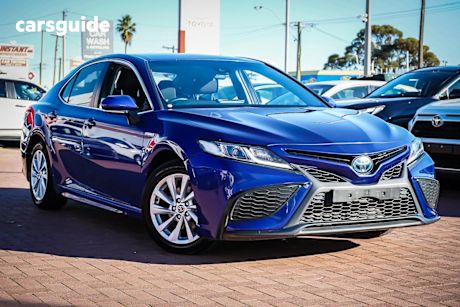 Blue 2022 Toyota Camry Sedan Ascent Sport Hybrid