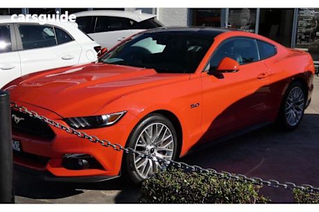 Orange 2016 Ford Mustang Coupe Fastback GT 5.0 V8