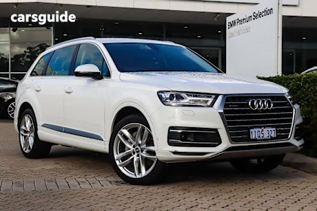 White 2019 Audi Q7 Wagon 50 TDI Quattro